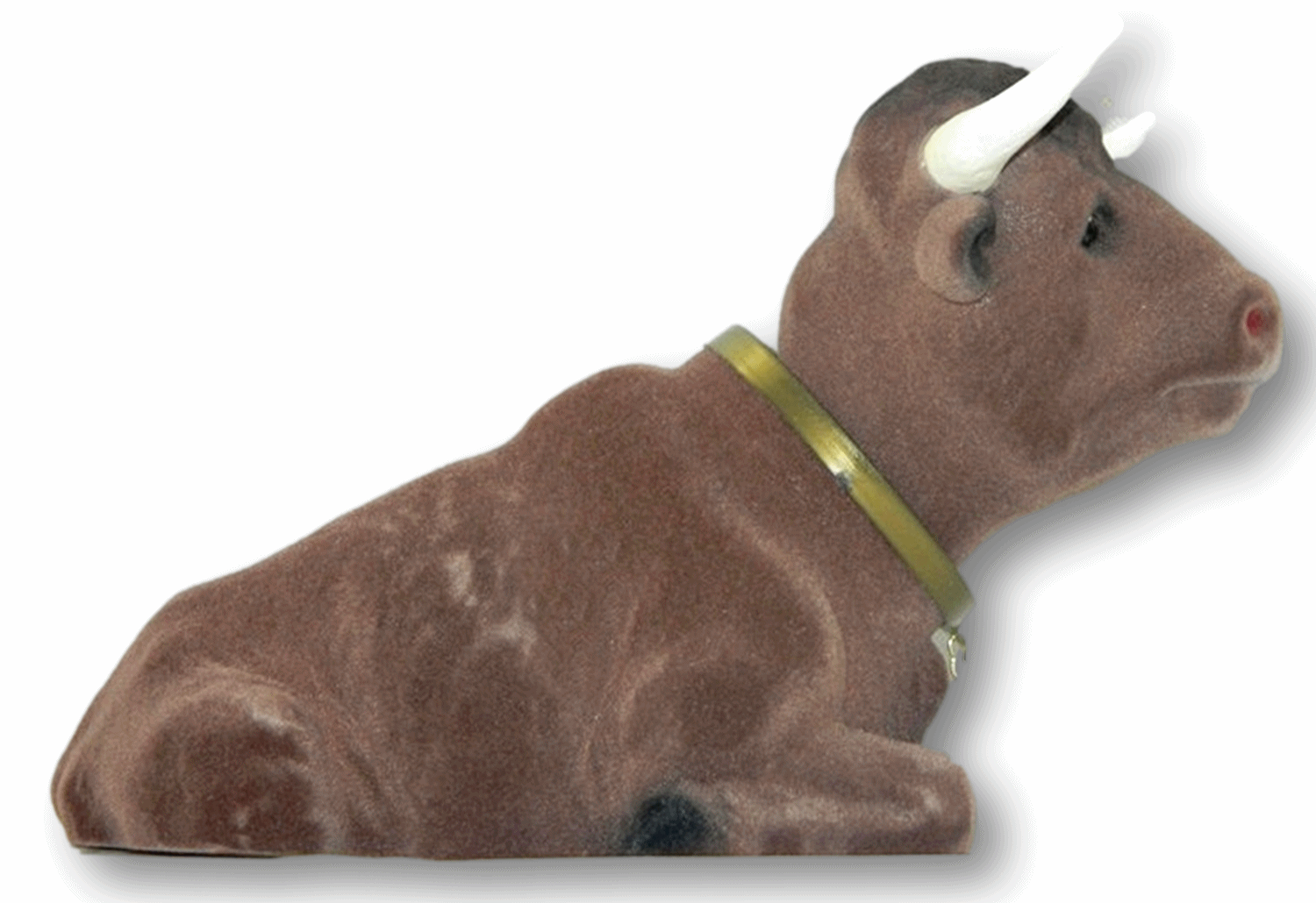 Wackel Figur Stier groß Wackelfigur H 17 cm liegend Dekofigur mit Wackelkopf