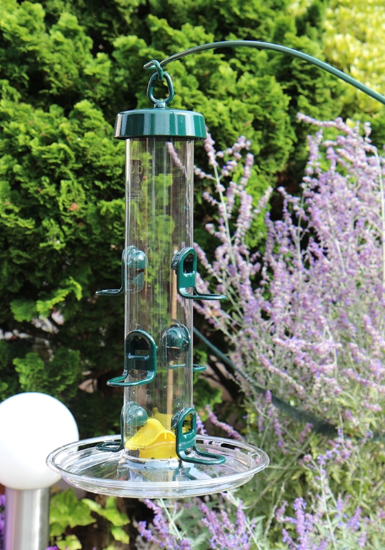 Futtersäule Big Easy mit Stab Spiralhaken Futterteller Fülltrichter Futtersäulensystem freistehend