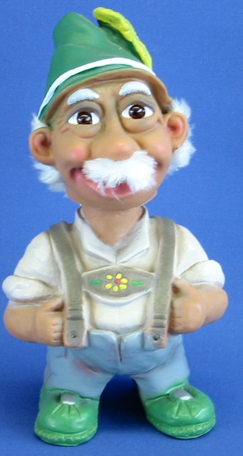 Souvenir Wackel Figur Xaver groß H 24 cm Wackelfigur Original mit Wackelkopf