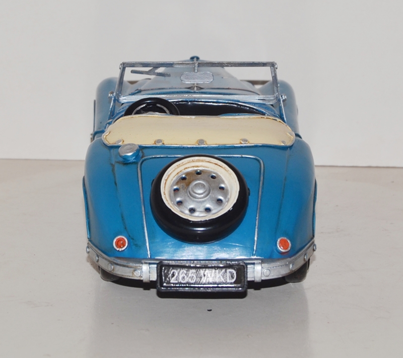 Blechauto Nostalgie Modellauto BMW 328 Touring Coupé blau Modellwagen Oldtimer L 31 cm aus Blech
