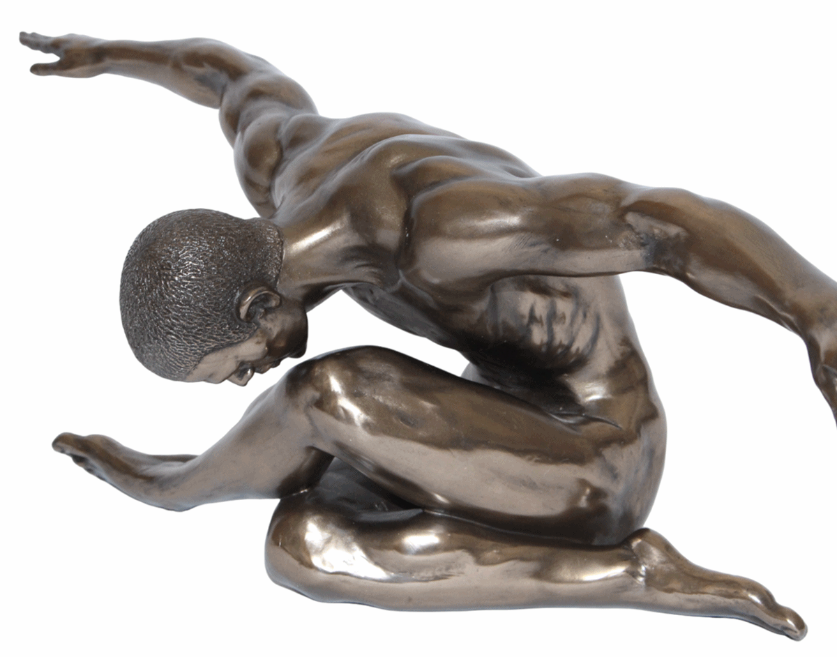 Deko Figur Body Talk Kollektion Nackter Mann L 44 cm Bodybuilder mit ausgestreckten Armen