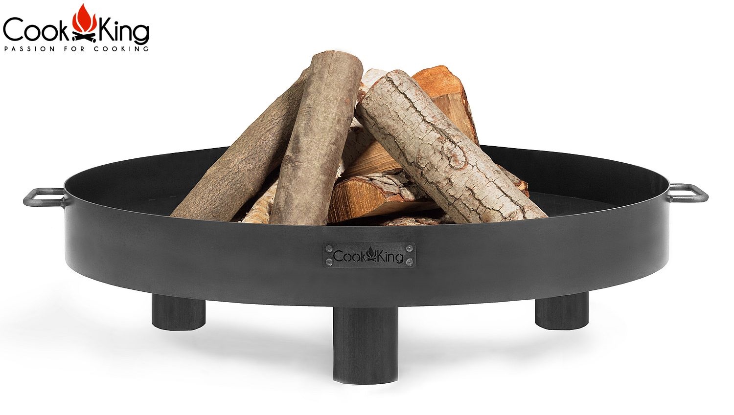Feuerschale "Tunis" Ø 60 cm Feuerstelle für den Garten aus Stahl Feuerkorb als Wärmequelle