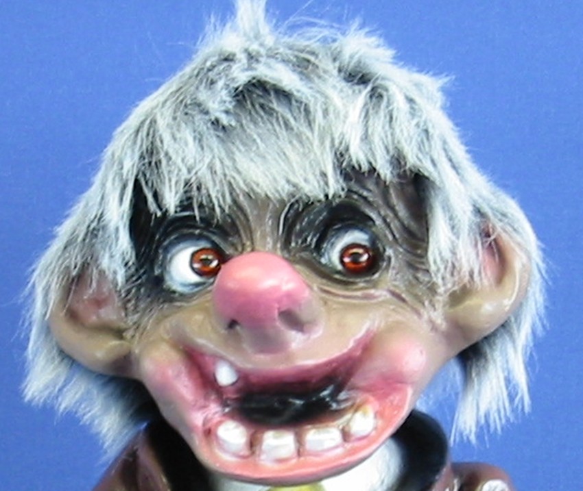 Souvenir Wackel Figur Tramp klein H 16 cm Wackelfigur Original mit Wackelkopf