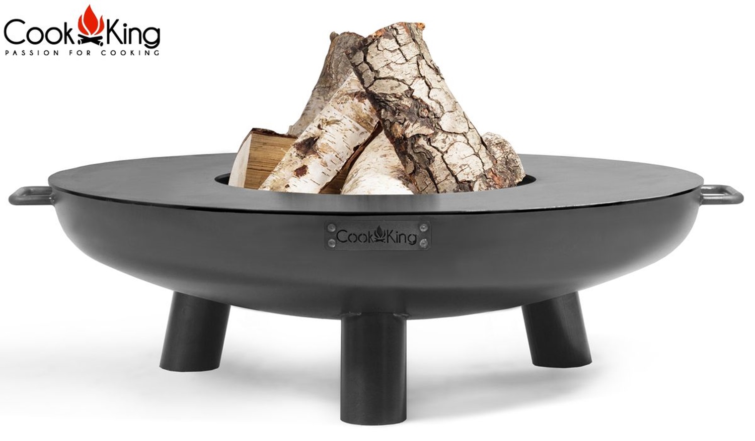 Feuerschale "Bali" Ø 80cm Feuerstelle für den Garten aus Stahl Feuerkorb als Wärmequelle oder Grill