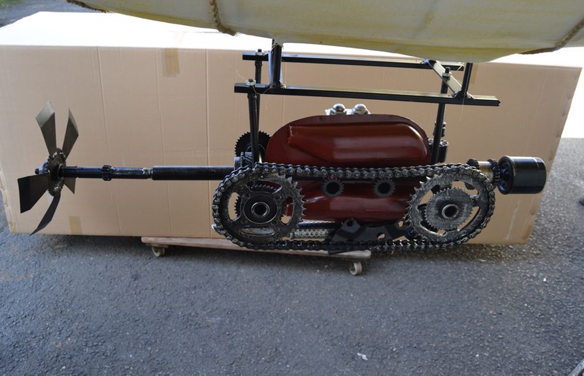 Modell XXL Nostalgie Modellflugzeug Oldtimer Zeppelin Luftschiff L 225 cm Luftraum Dekoration