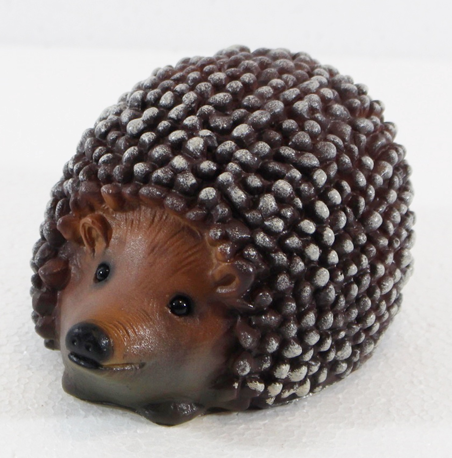 Deko Garten Figur Dekofigur Gartenfigur Tierfigur Igel liegend klein aus Kunststoff Höhe 7 cm