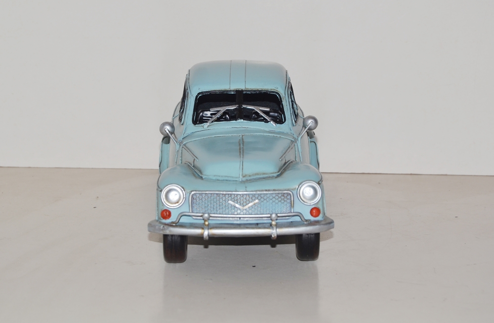 Blechauto Nostalgie Modellauto Oldtimer Volvo PV 544 Retro Modell aus Blech L 34 cm