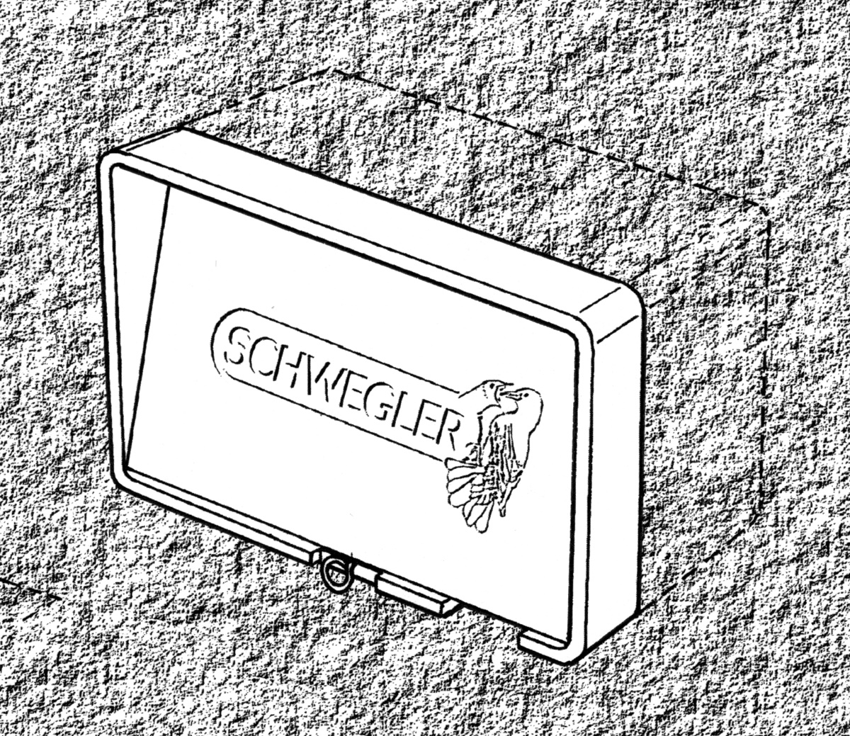 Naturschutzprodukt Mauersegler-Einbaukasten Typ 16 Nisthilfe mit Einflug von unten