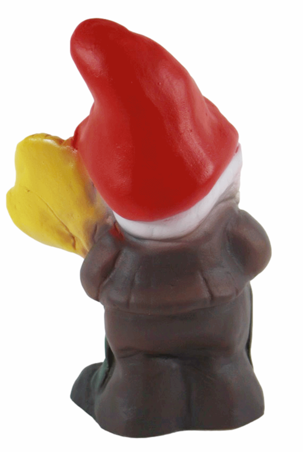 Gartenzwerg Deko Garten Figur Zwerg Gärtner mit Blume und Gießkanne stehend aus Kunststoff H 18,5 cm