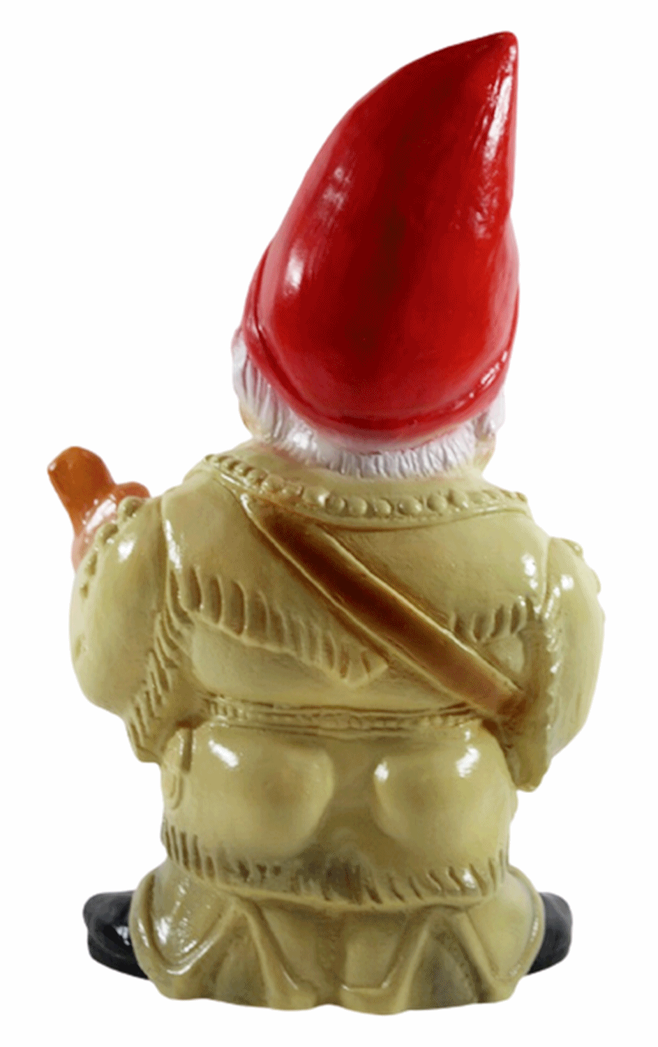 Deko Figur Zwerg H 30 cm lustiger Gartenzwerg Musiker mit Gitarre stehend Gartenfigur aus Kunststoff