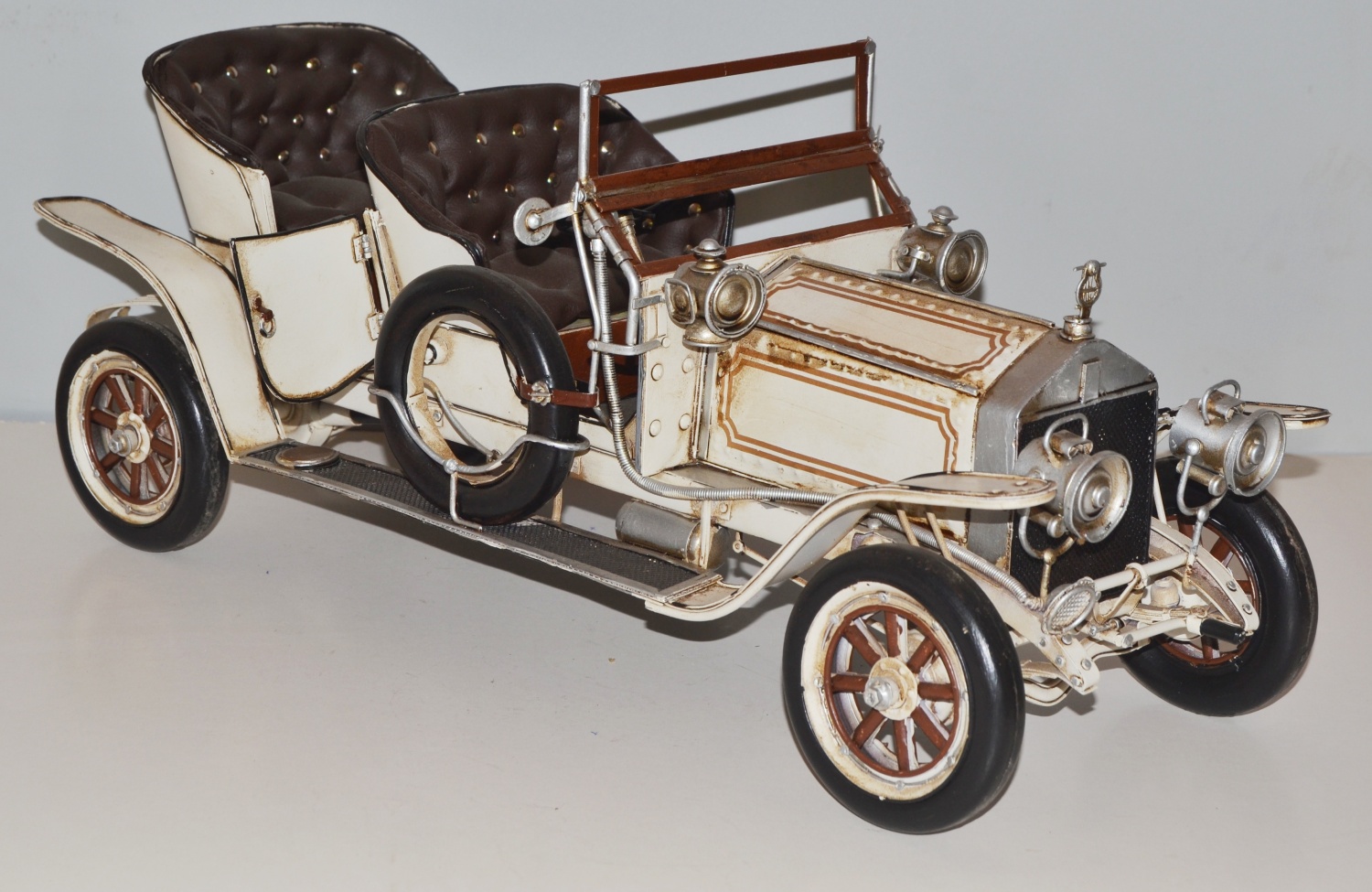 Blechauto Nostalgie Modellauto Oldtimer Automarke Rolls Royce Silver Ghost 1909 aus Blech L 50 cm