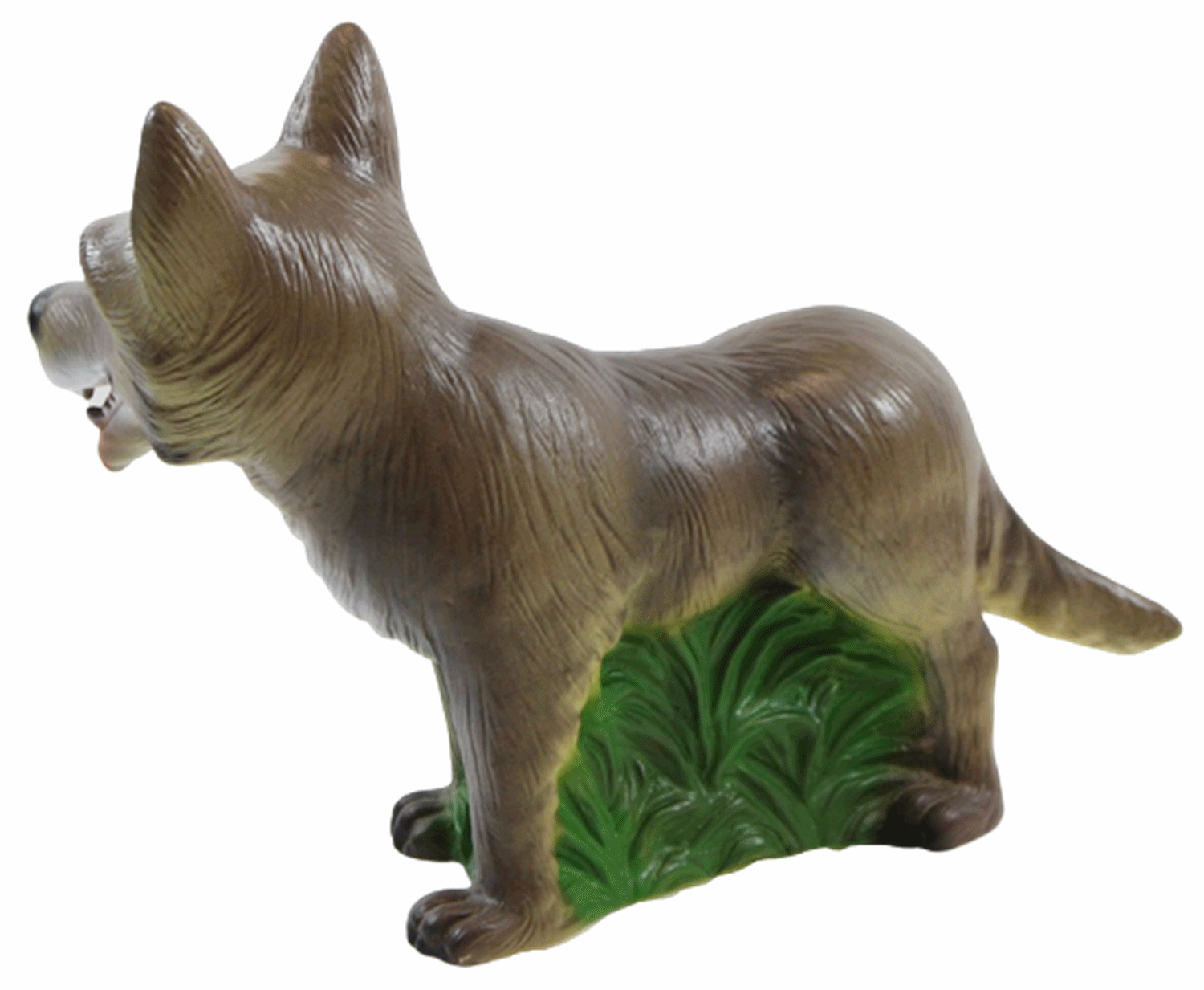 Deko Figur böser Wolf Gartenfigur und Märchenfigur Wolf H 20,5 cm stehend aus Kunststoff