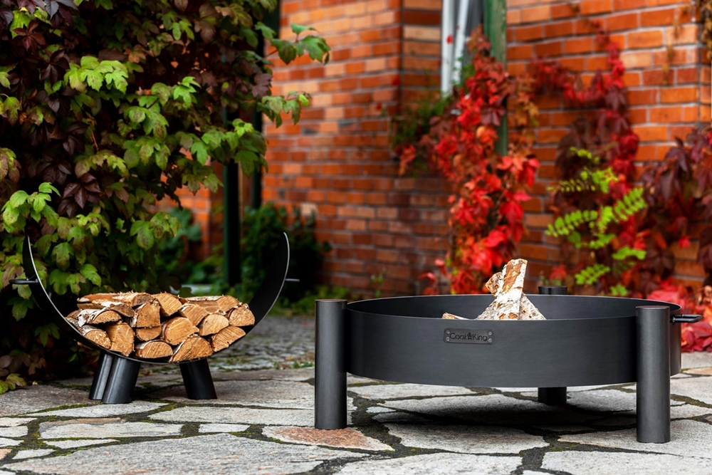 Feuerschale "Haiti" Ø 70cm Feuerstelle für den Garten aus Stahl Feuerkorb als Wärmequelle oder Grill