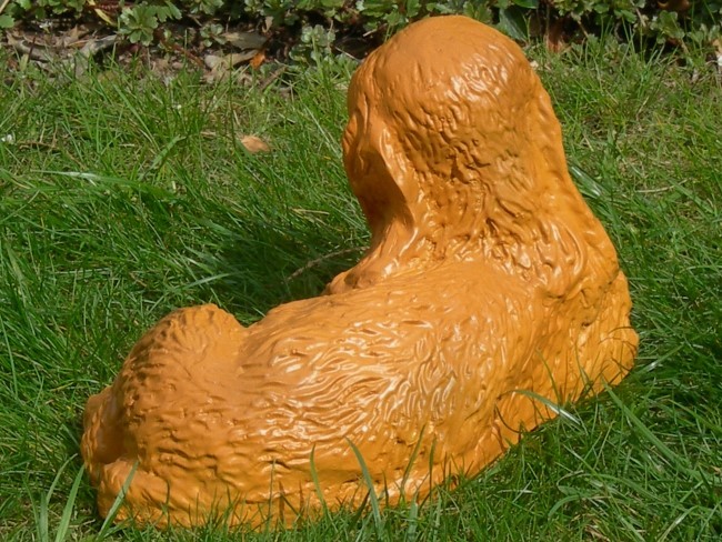 Dekorationsfigur Hund Cocker Spaniel Welpe H 15 cm Dekofigur aus Kunstharz