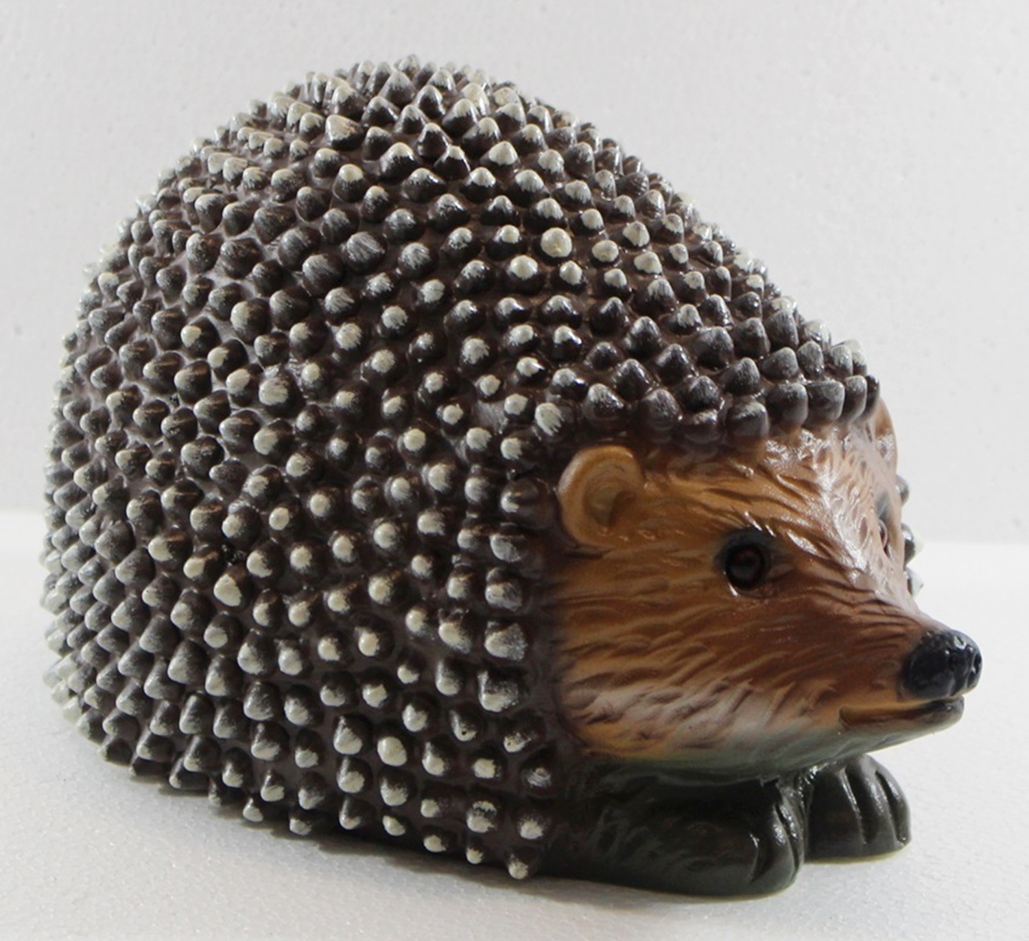 Deko Garten Figur Dekofigur Gartenfigur Tierfigur Igel liegend groß aus Kunststoff Höhe 14 cm