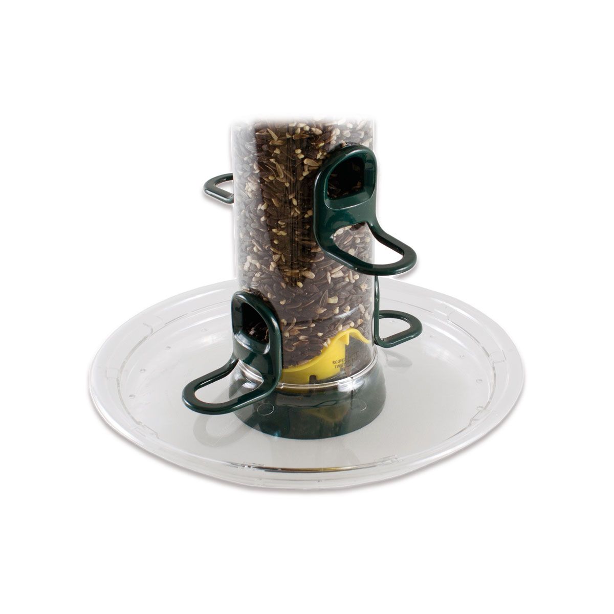 Naturschutzprodukt Futtersäule Big Easy mit Futterteller Metall Futterstation H 50 cm Inhalt 2,2 l