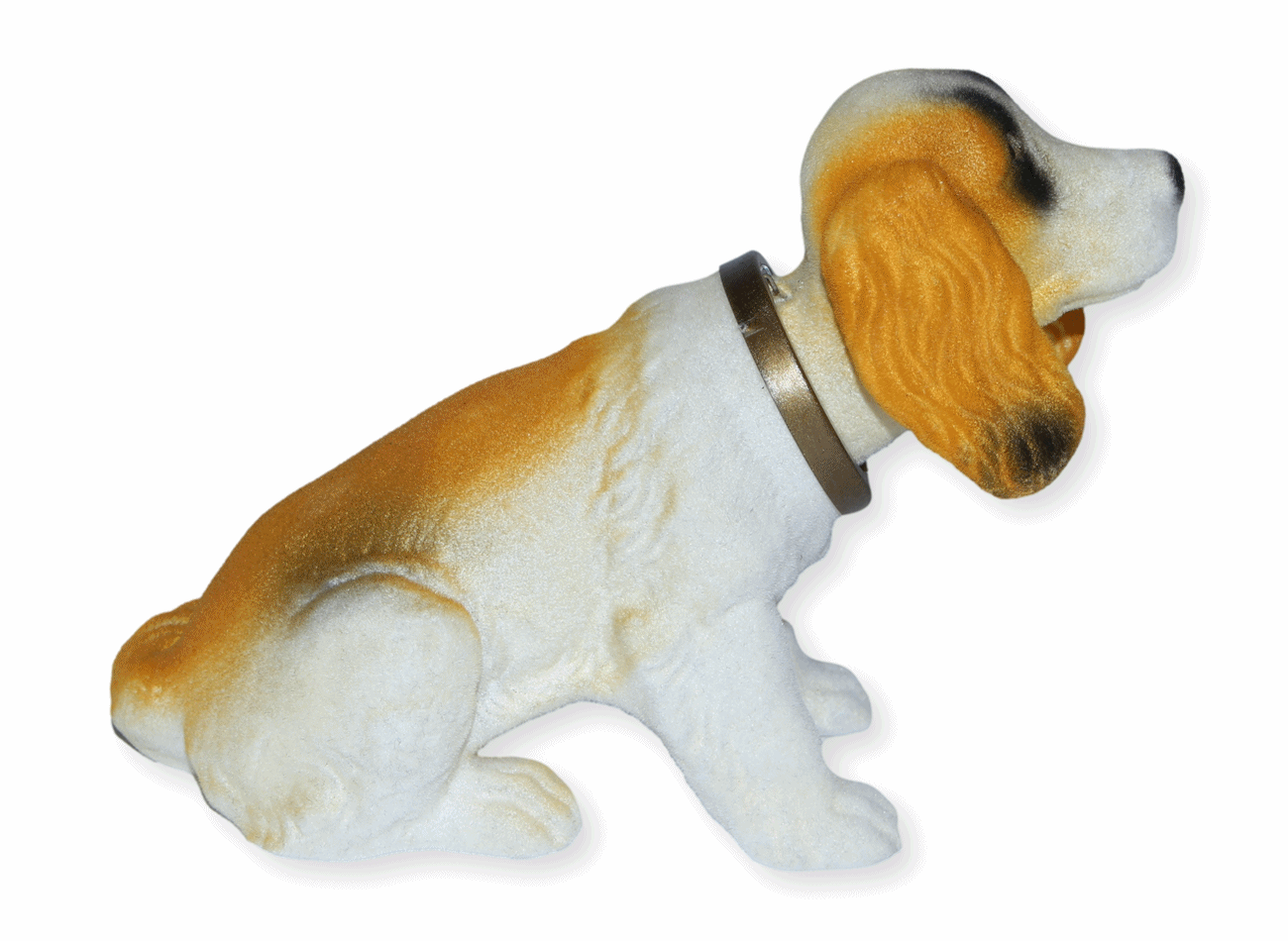 Wackel Figur Hund Bernhardiner Wackelfigur H 13 cm klein Dekofigur mit Wackelkopf