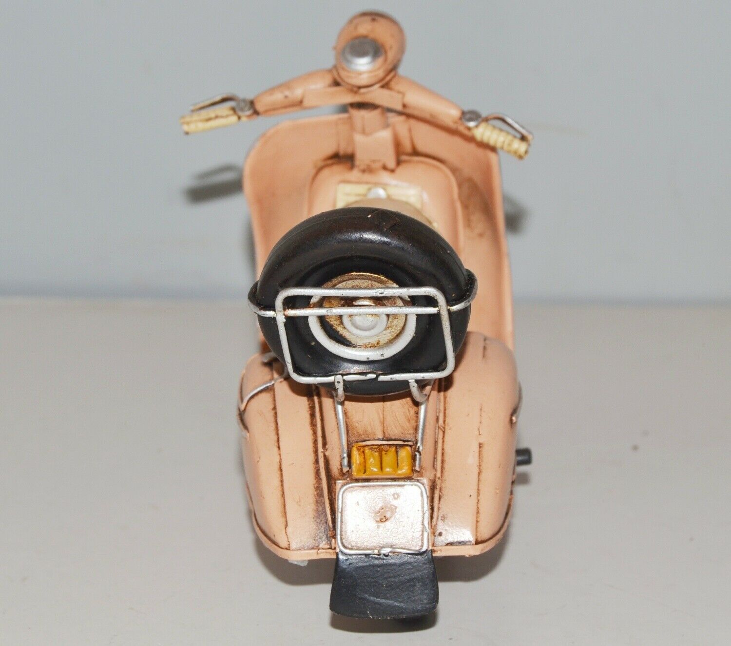 Blechmodell Roller Nostalgie Modellauto Oldtimer Marke Vespa Motorroller Modell aus Blech L 22 cm
