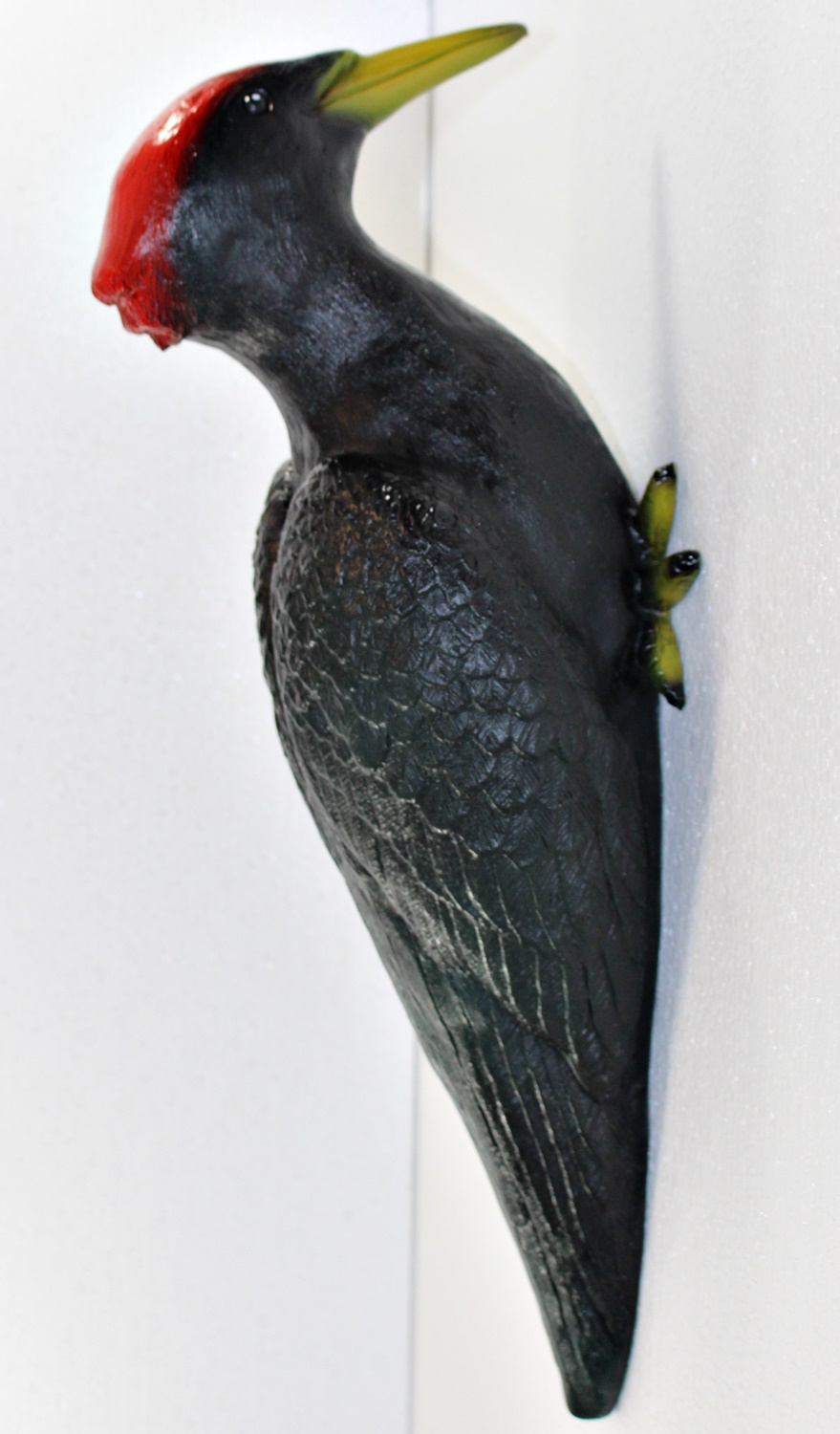 Deko Garten Figur Dekofigur Gartenfigur Vogelfigur Specht zum Anhängen aus Kunststoff Länge 41 cm