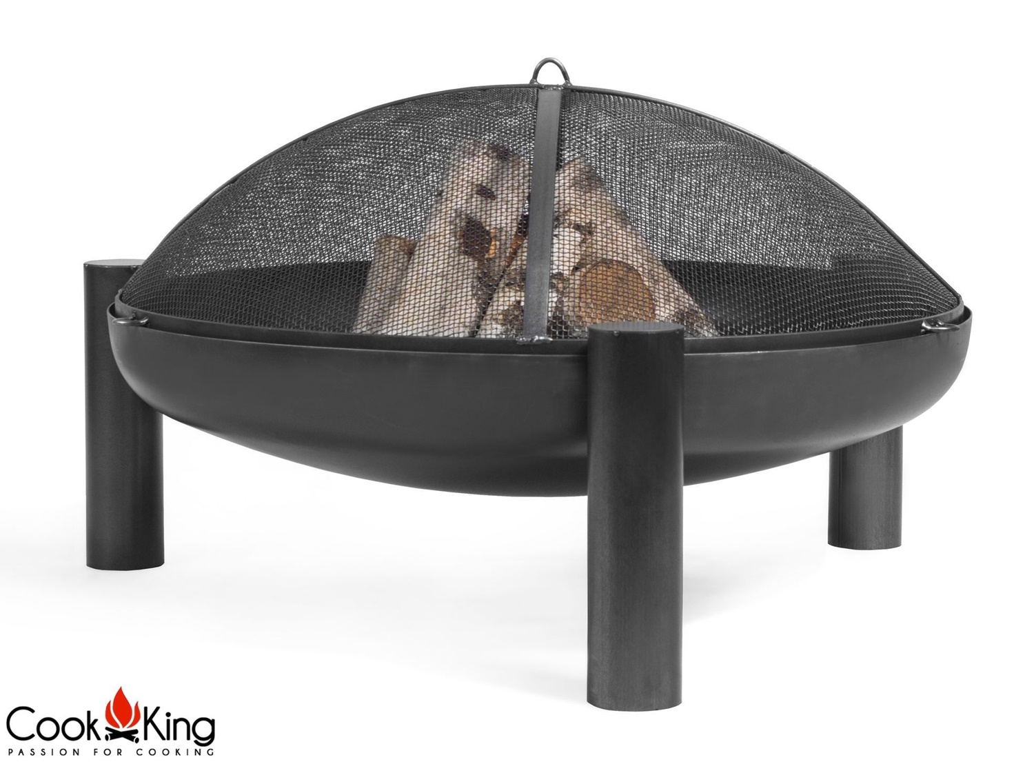 Feuerschale "Palma" Ø 60 cm Feuerstelle für den Garten aus Stahl Feuerkorb als Wärmequelle oder Gril