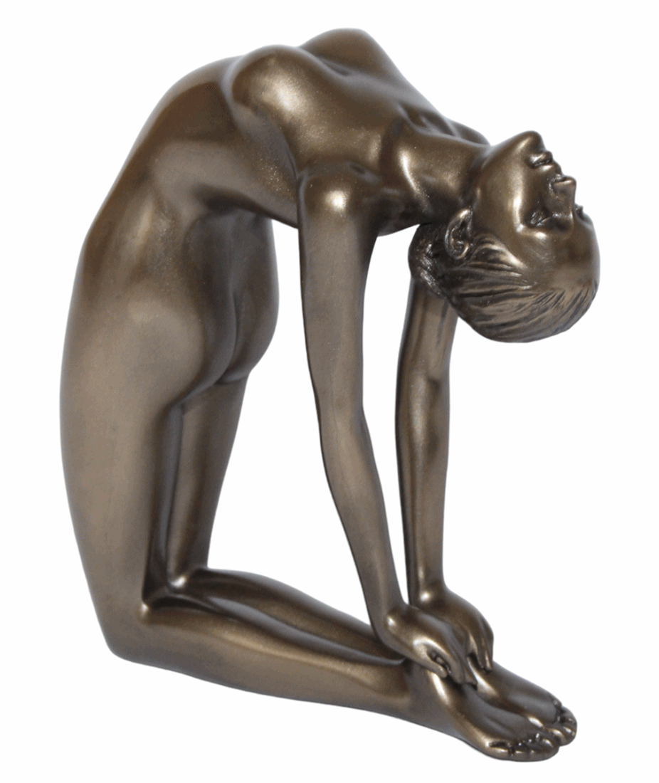 Deko Figur Body Talk Kollektion Yoga Ustrasana Kamel Pose Frau H 13 cm Skulptur Figur