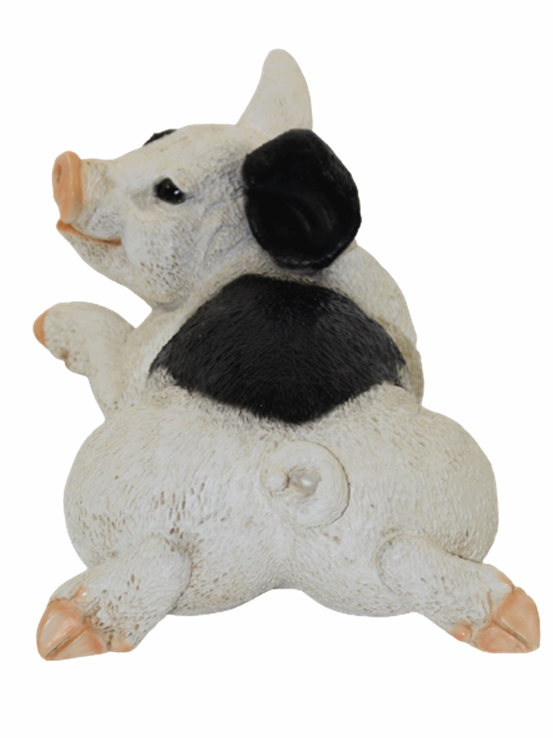 Dekofigur Tierfigur Schwein Ferkel Schweinchen gefleckt Kollektion Castagna aus Resin B 23 cm