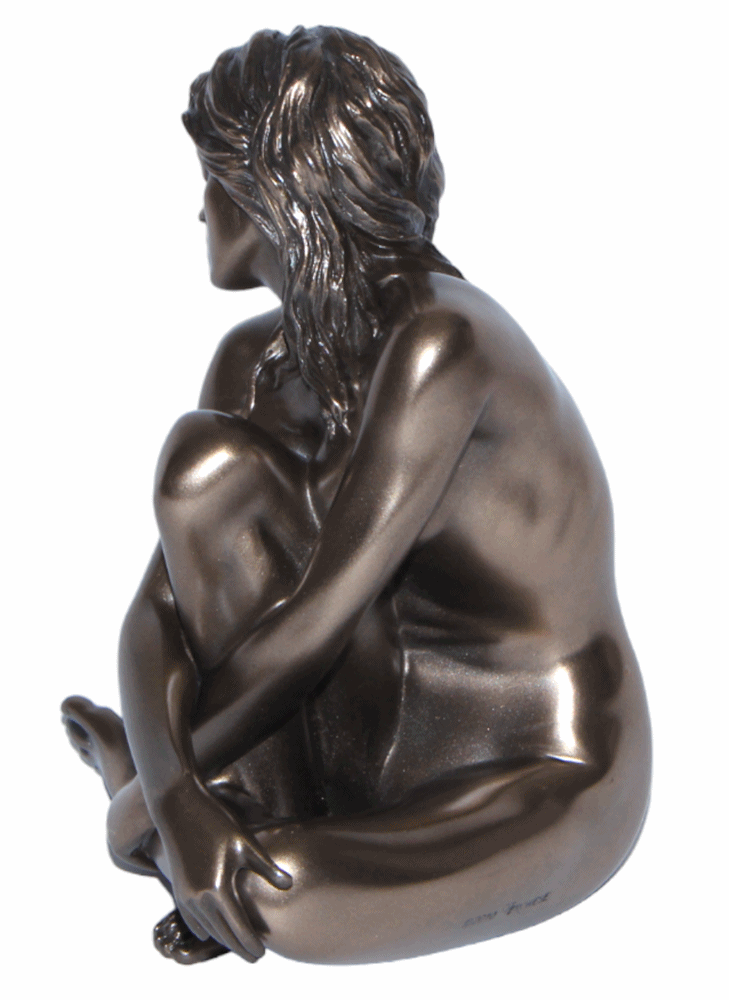 Deko Figur Body Talk Kollektion Frauenakt Frau sitzend H 12 cm Skulptur Figur