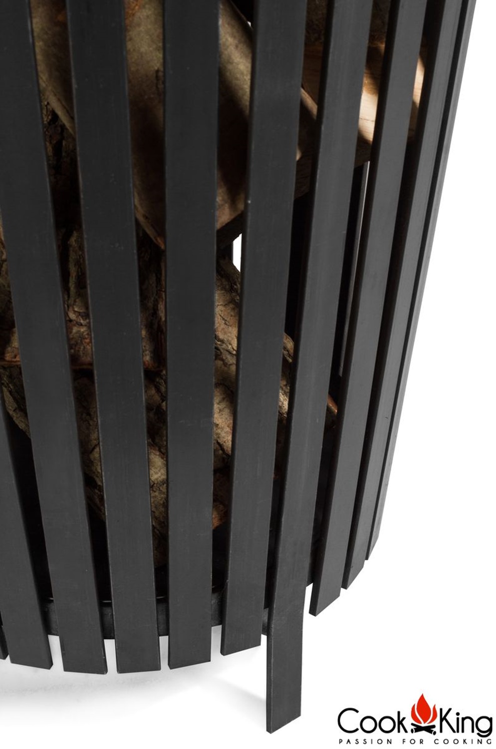 Feuerkorb "Flame" Ø 45 cm Feuerstelle für den Garten aus Stahl Feuersäule als Wärmequelle oder Grill