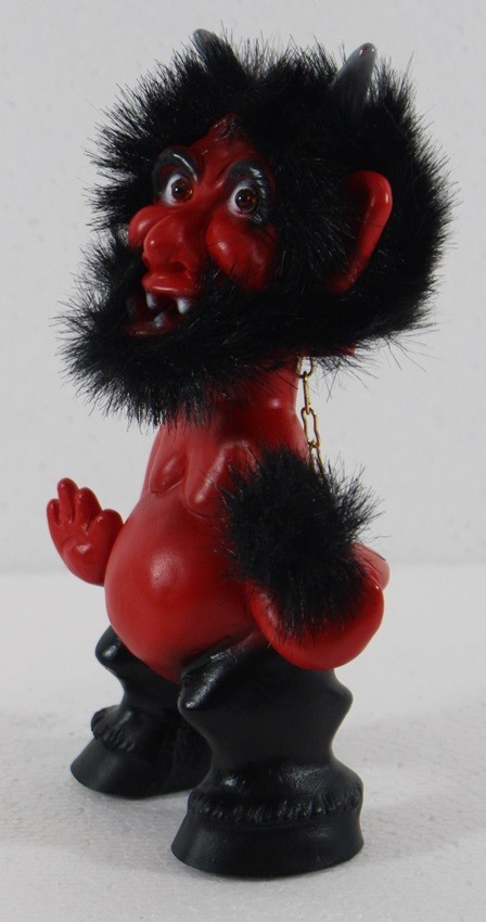 Souvenir Wackel Figur Teufel klein H 16 cm Wackelfigur Original mit Wackelkopf