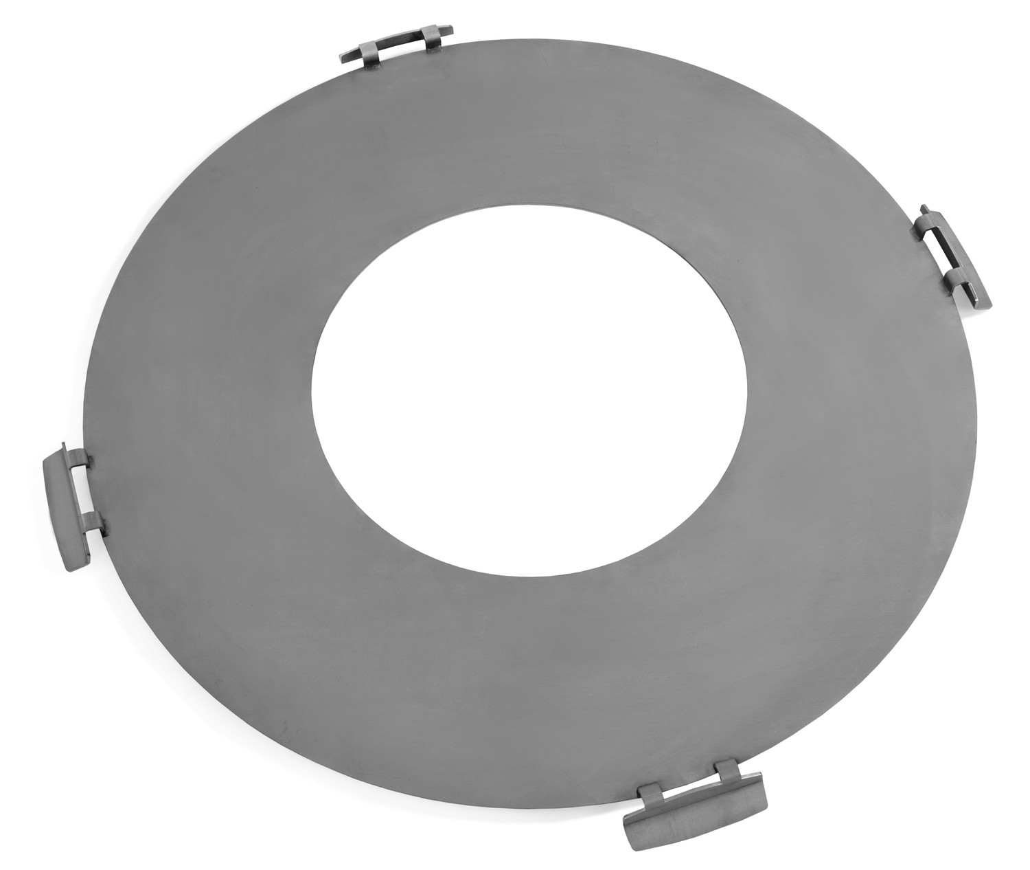 Grillplatte für Feuerschale Ø 78 cm Platte mit 4 Griffen aus Edelstahl Feuerplatte zum Grillen