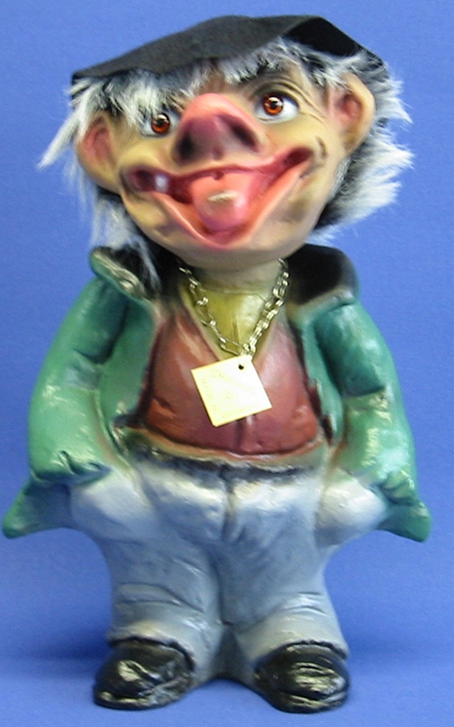 Souvenir Wackel Figur Tramp groß H 26 cm Wackelfigur Original mit Wackelkopf