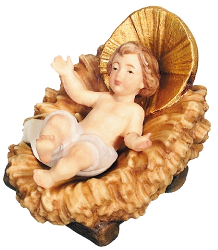 Krippenfiguren Matteo Kollektion Heilige Familie: Maria, Jesuskind und Josef Holzfiguren