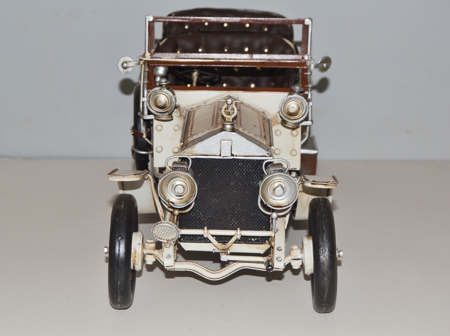 Blechauto Nostalgie Modellauto Oldtimer Automarke Rolls Royce Silver Ghost 1909 aus Blech L 50 cm