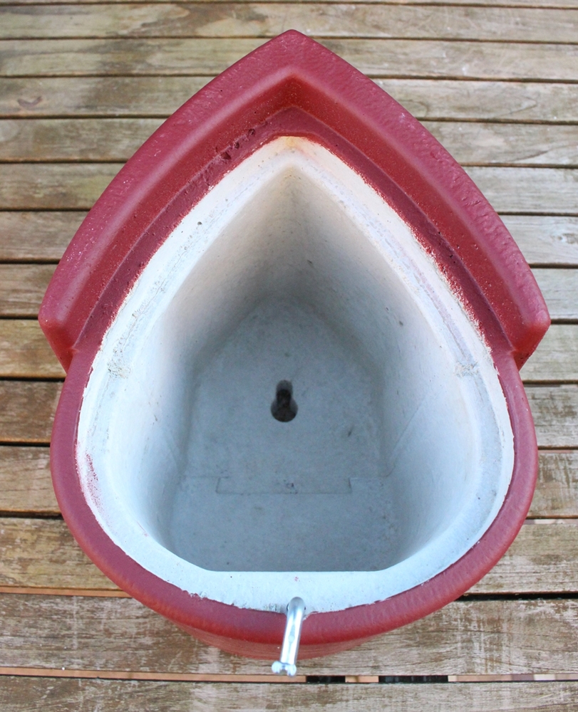 Naturschutzprodukt Nistkasten Vogelnisthöhle Meisenresidenz Typ 1MR Flugloch 32 mm rot-grau