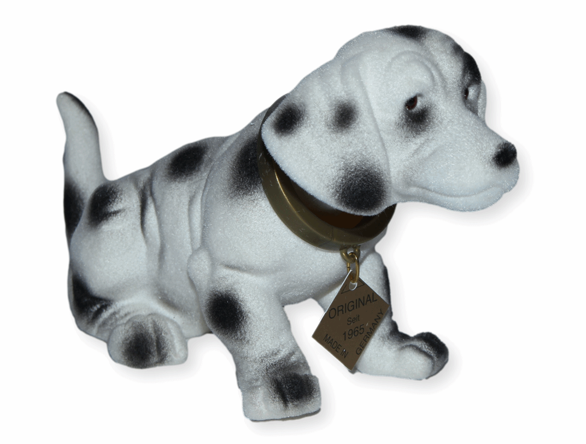 Wackel Figur Hund Dalmatiner Wackelfigur H 11 cm klein Dekofigur mit Wackelkopf