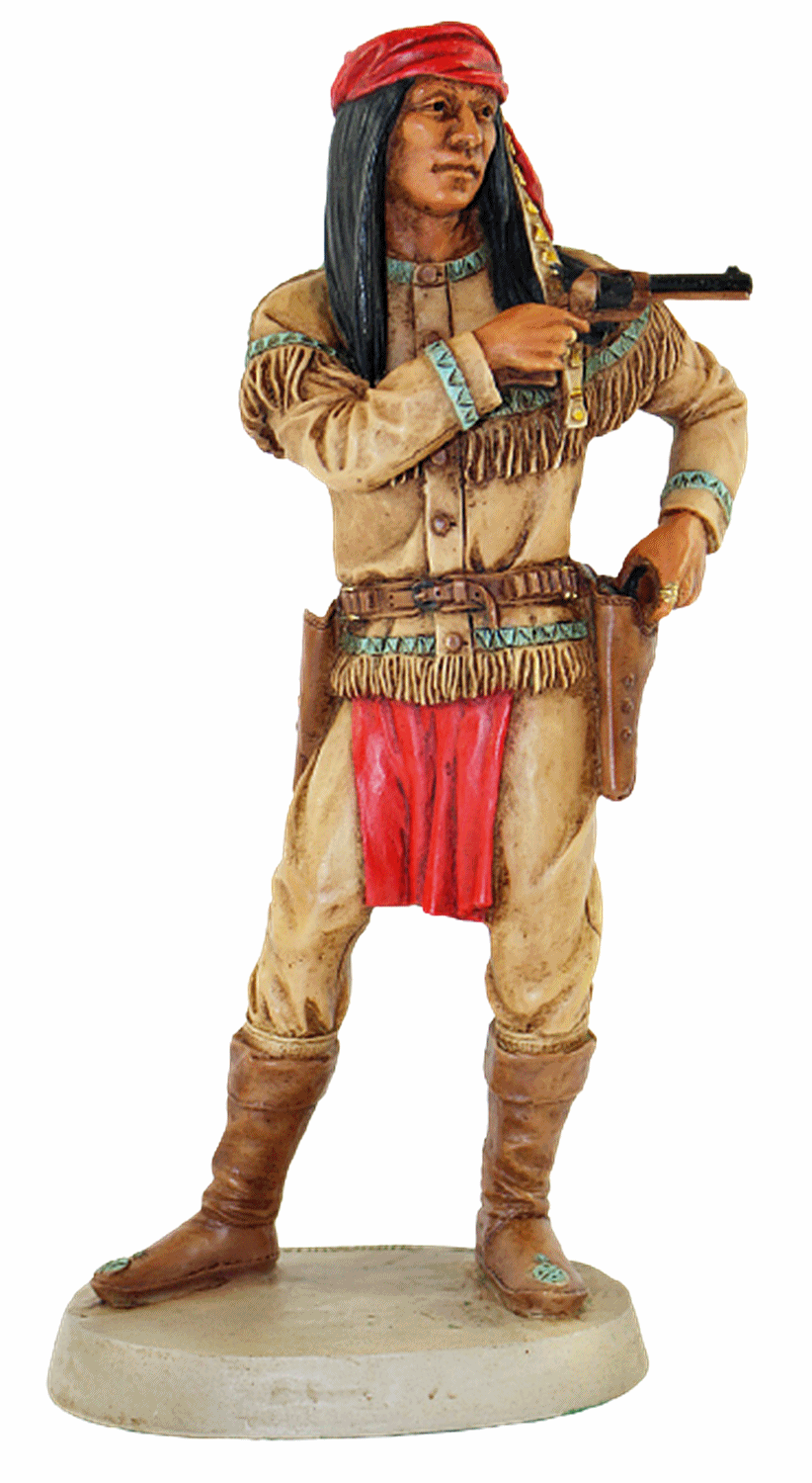 Indianerfiguren Indianer berühmte Häuptlinge Anführer H 20-23 cm 5-er Satz Castagna Limited Edition