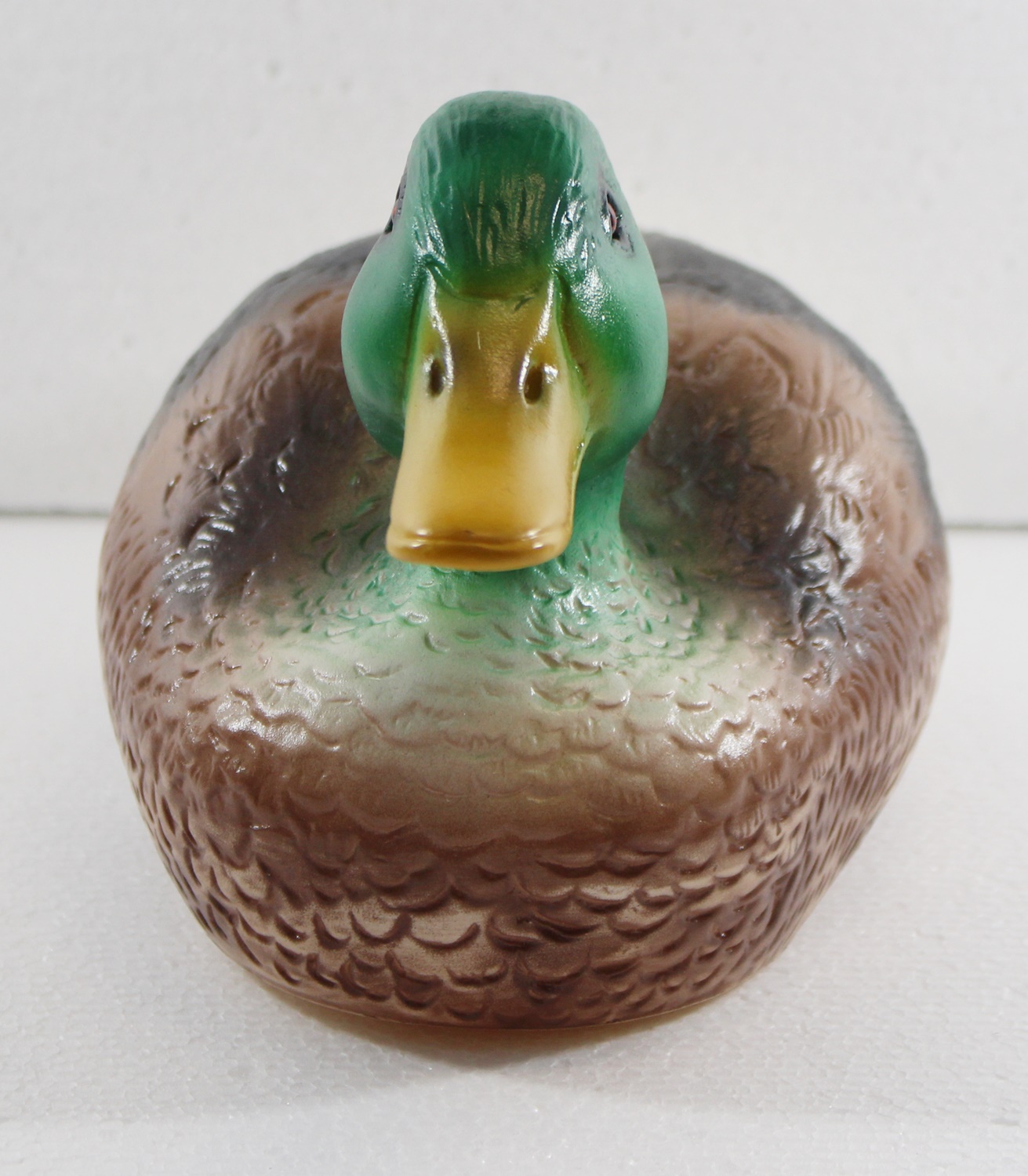 Deko Garten Figur Dekofigur Gartenfigur Teichfigur Schwimmente Erpel aus Kunststoff Höhe 16 cm