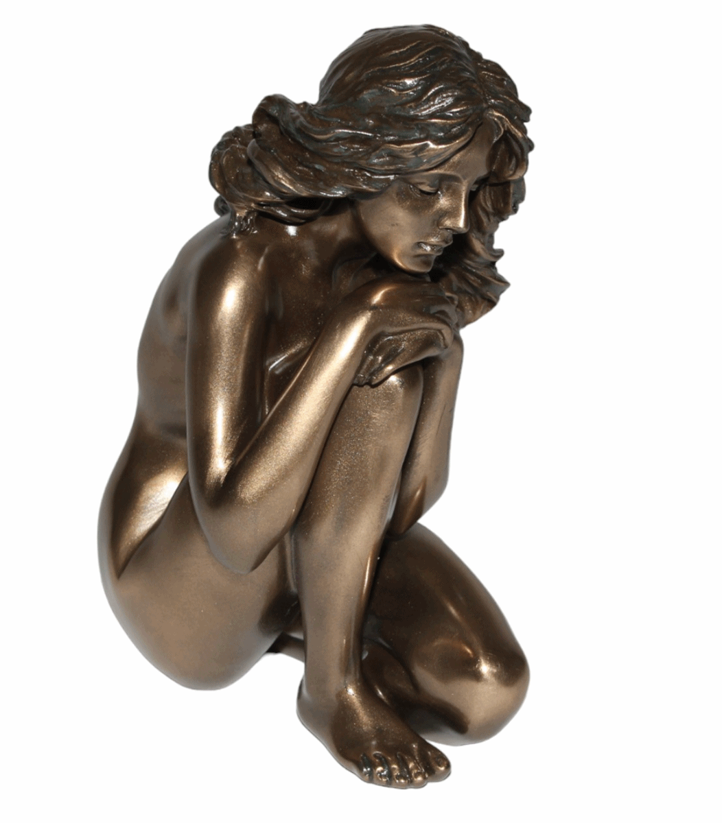 Deko Figur Body Talk Kollektion Frauenakt Frau sitzend H 13 cm Skulptur Figur