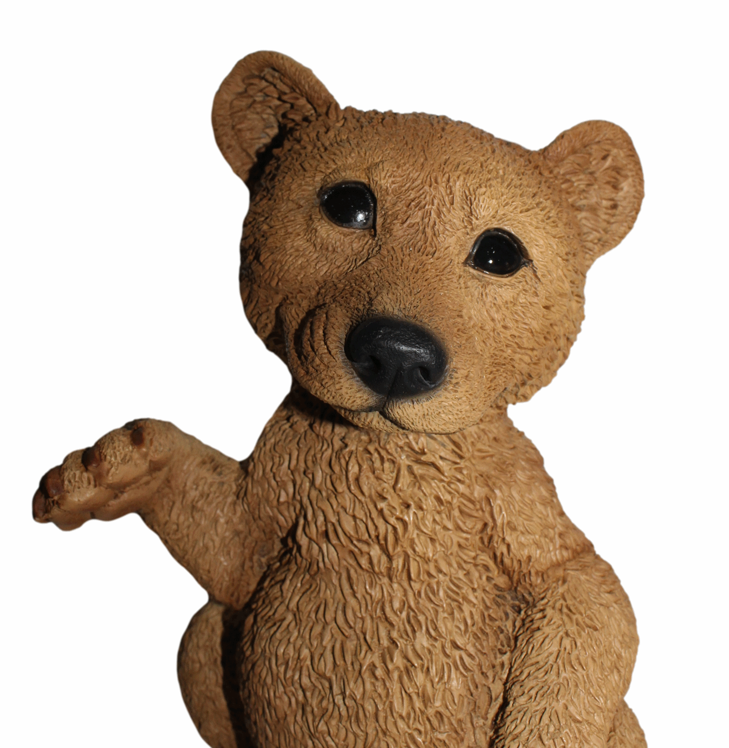 Dekofigur Tierfigur Bärfigur Bär stehend winkend Kollektion Castagna Sammlerfigur aus Resin H 24 cm