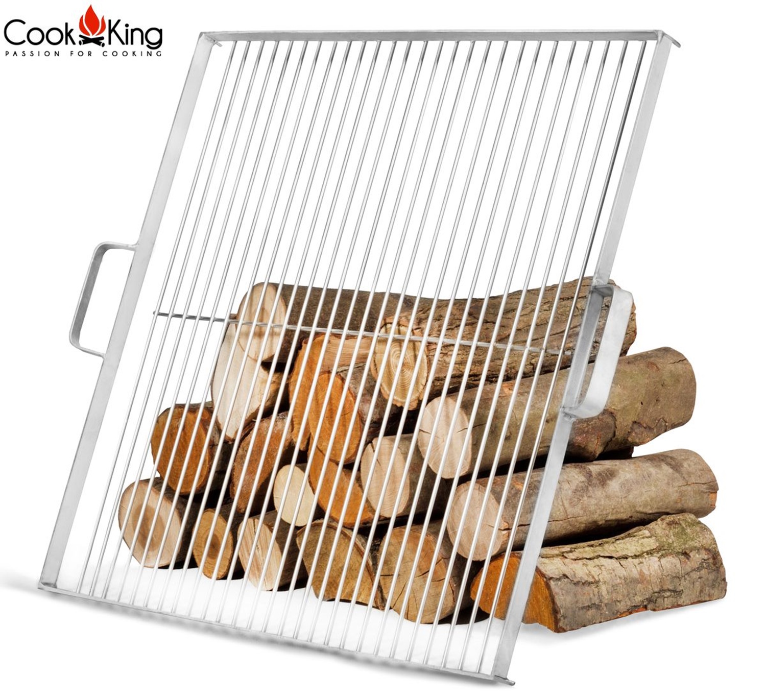 Grillrost aus Edelstahl 44x44 cm für Feuerschale Ø 60 cm Rost für Feuerkörbe Grillgitter Grillen