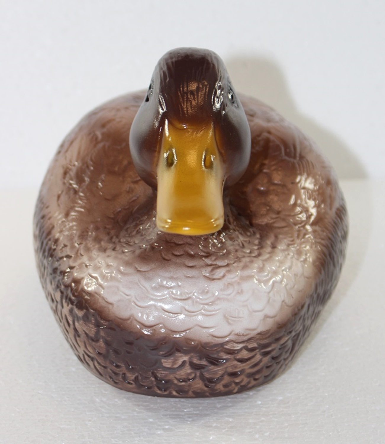 Deko Garten Figur Gartenfigur Tierfigur Teichfigur Ente schwimmend groß aus Kunststoff Höhe 15 cm