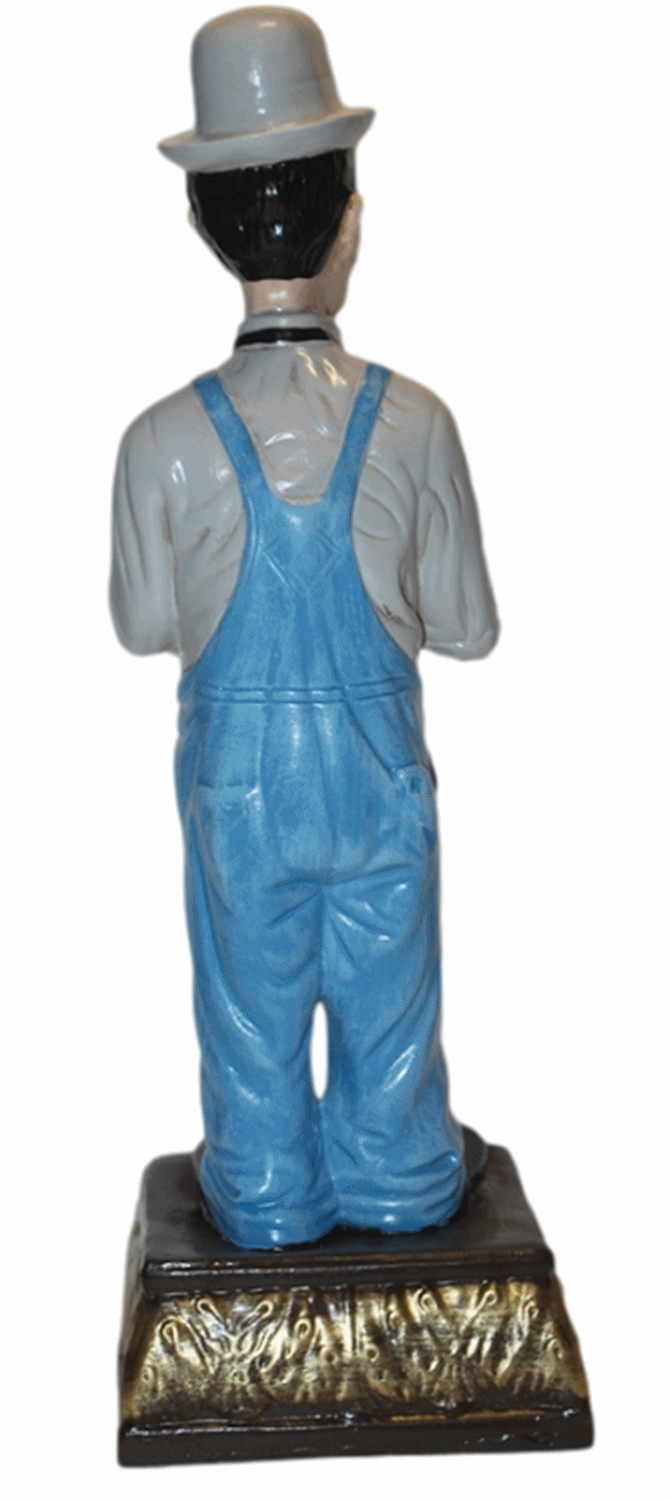 Dekorationsfigur Komiker Doof H 47 cm stehend Deko Figur Stan Laurel aus Kunstharz