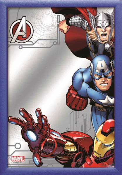 Set: 2 Spiegelbilder Avengers Marvel Film Deko Bild 30x20 cm Wandbilder Hinterglasdruck mit Rahmen