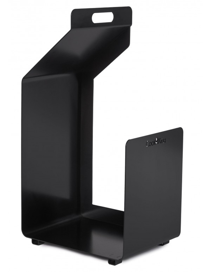 Kaminholzregal "Segal" H 74 cm Holzregal für Kaminholz Kaminholzablage aus Stahl Kaminholzständer