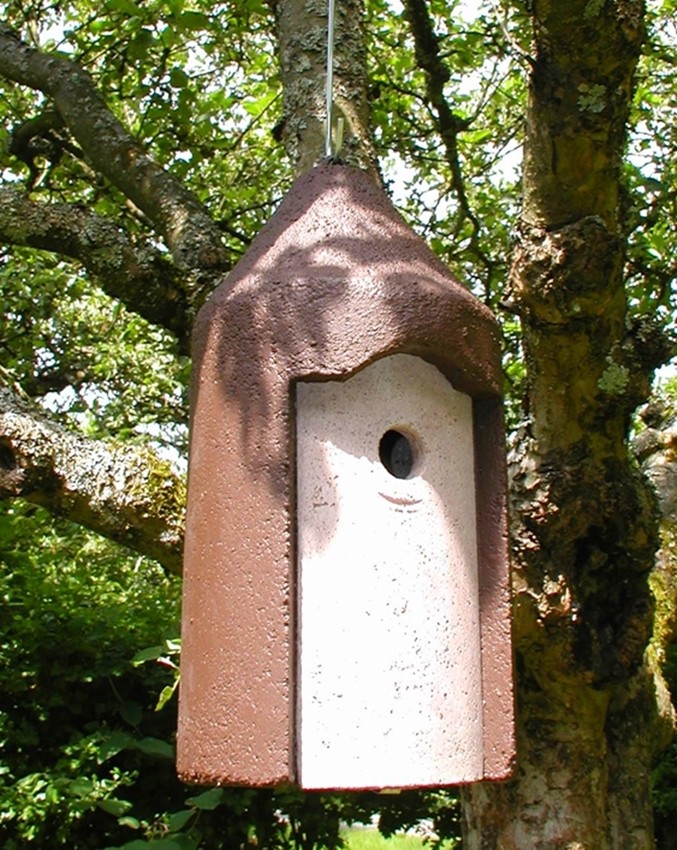 Naturschutzprodukt Nisthöhlen Satz 2 Stück Typ 2M Vogelhöhle freihängend FO Nisthilfe Flugloch 26 mm