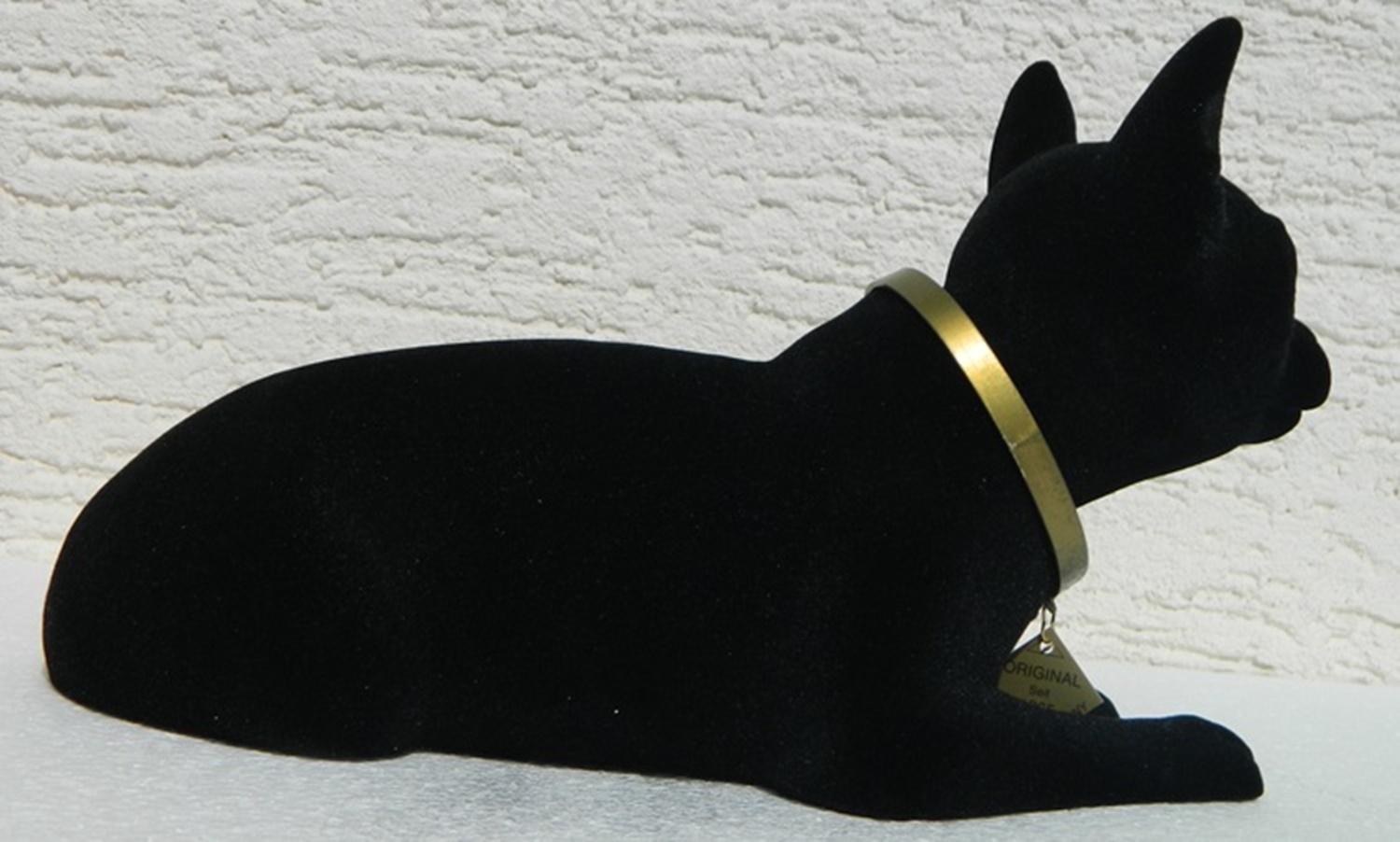 Wackel Figur Katze Wackelfigur Höhe 17 cm groß schwarz Dekofigur mit Wackelkopf