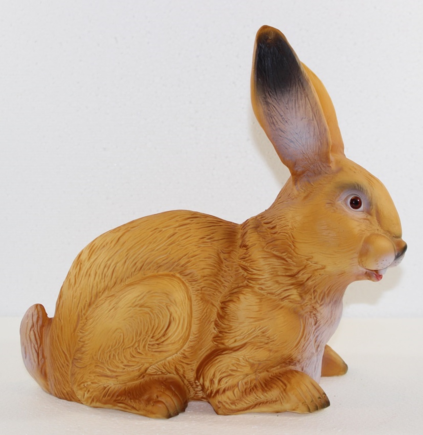 Deko Garten Figur Dekofigur Gartenfigur Tierfigur Hase sitzend aus Kunststoff Höhe 25 cm