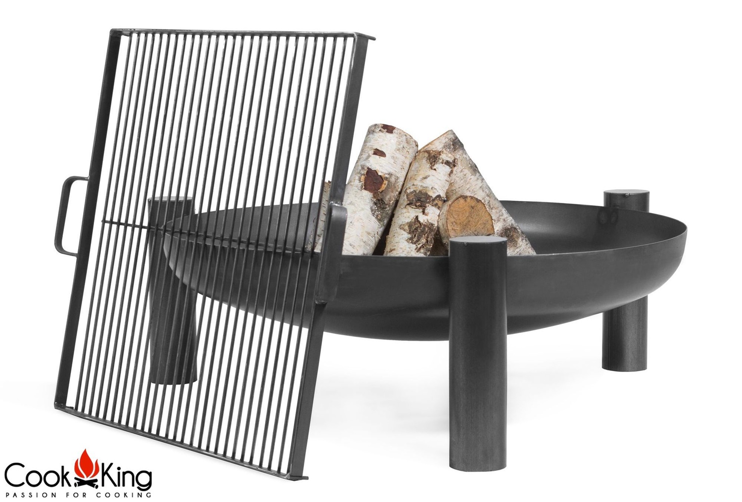 Feuerschale "Palma" Ø 60 cm Feuerstelle für den Garten aus Stahl Feuerkorb als Wärmequelle oder Gril