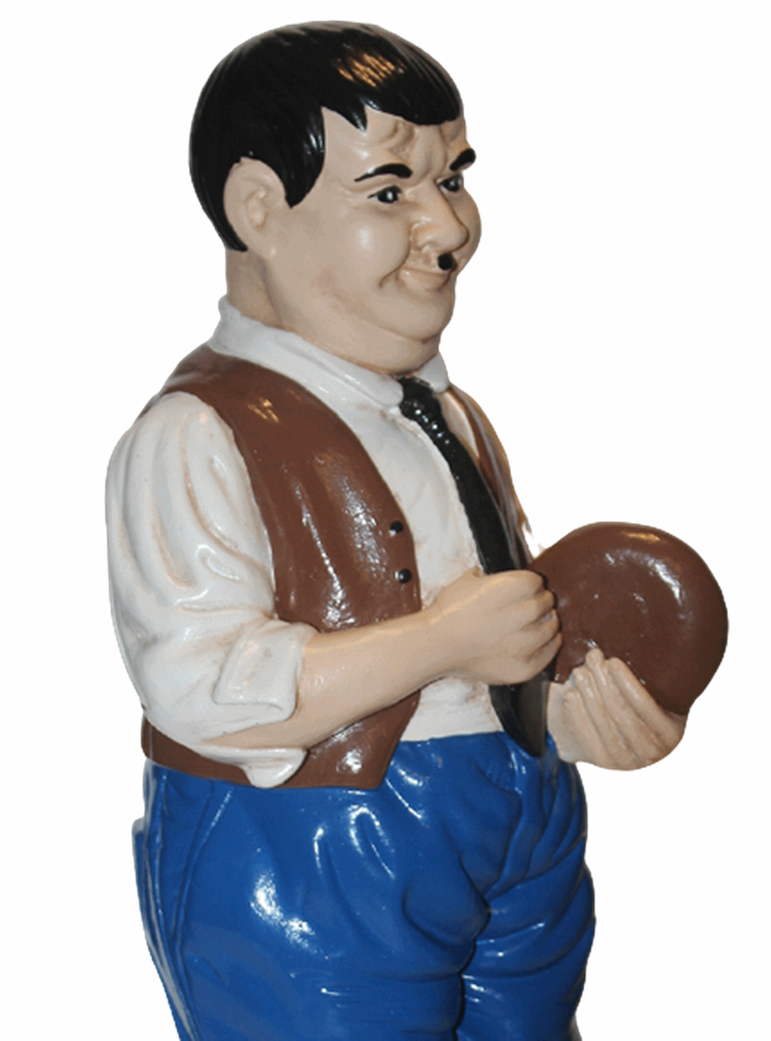 Dekorationsfigur Komiker Dick H 49 cm stehend Deko Figur aus Kunstharz