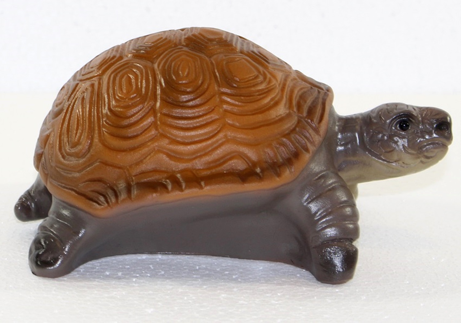 Deko Garten Figur Gartenfigur Tierfigur Teichfigur Schildkröte klein aus Kunststoff Höhe 8 cm